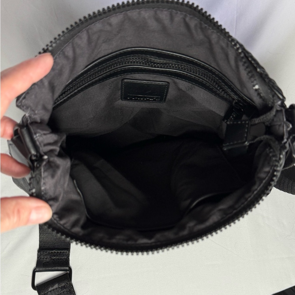 Pajar Canada Black Shiny Quilted Hobo Cross Body - Picture 5 of 6